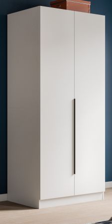 Kleiderschrank Swan in wei� Dreht�renschrank 2-t�rig 80 x 181 cm