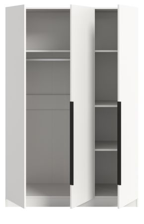 Kleiderschrank Swan in wei� Dreht�renschrank 3-t�rig 120 x 181 cm