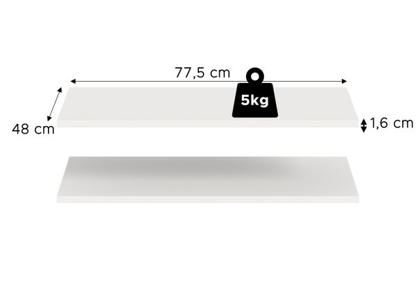 Kleiderschrank Swan in wei� Dreht�renschrank 3-t�rig 120 x 181 cm