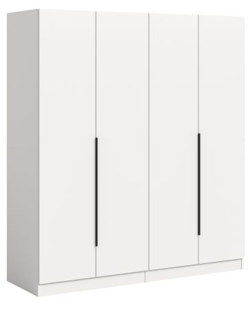 Kleiderschrank Swan in wei� Dreht�renschrank 4-t�rig 160 x 181 cm