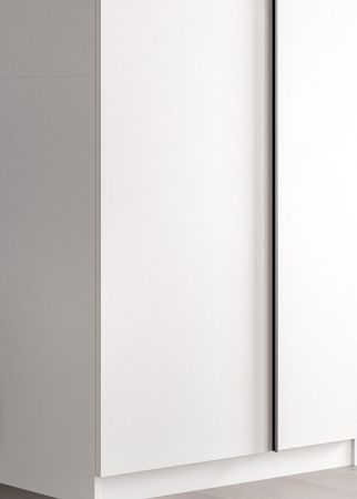 Kleiderschrank Girona in wei� Dreht�renschrank 5-t�rig 230 x 183 cm