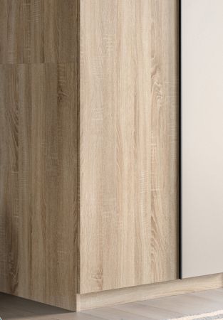 Kleiderschrank Girona in Sonoma Eiche und Kaschmir Dreht�renschrank 5-t�rig 230 x 183 cm