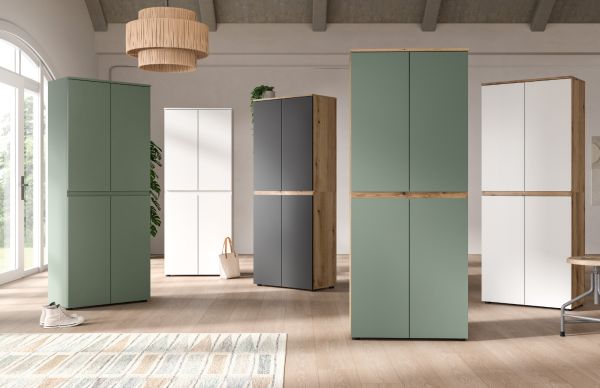 Kommode Assino in Gr�n 105 x 111 cm
