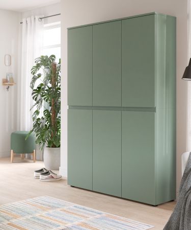 Mehrzweckschrank Assino in Gr�n 105 x 175 cm