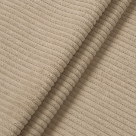 Sofa Valero in beige Cord Ecksofa 4-Sitzer 276 x 183 cm
