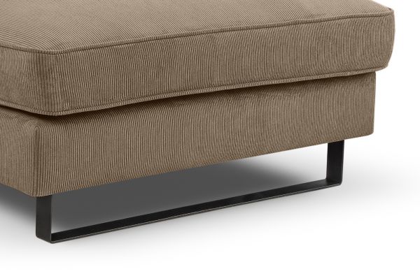 Sofa Valero in braun-beige Cord Ecksofa 4-Sitzer 276 x 183 cm