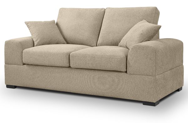 Sofa Novana in beige Strukturstoff 2-Sitzer 182 cm