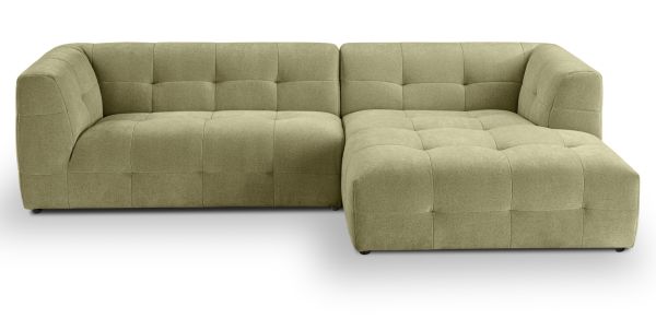 Sofa Astaro in gr�n Webstoff Ecksofa 5-Sitzer 292 x 161 cm