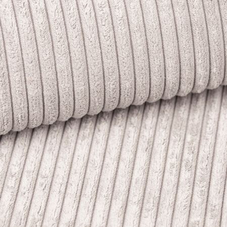 Sofa Canedo in grau-beige Cord Couch 3-Sitzer 241 cm