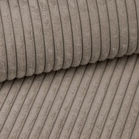 Sessel Canedo in beige-braun Cord Loungesessel 120 cm
