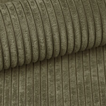 Sofa Canedo in khaki Cord Couch 2,5-Sitzer 200 cm