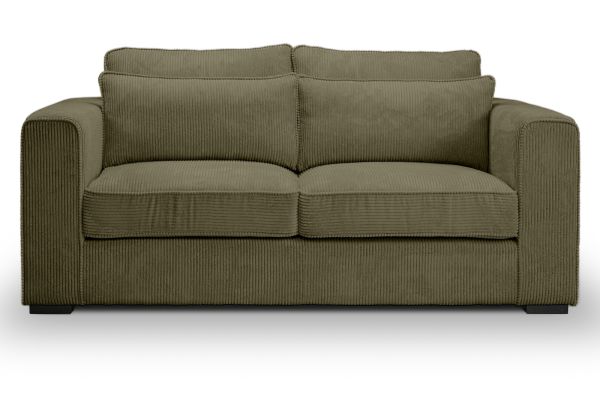 Sofa Canedo in khaki Cord Couch 2,5-Sitzer 200 cm
