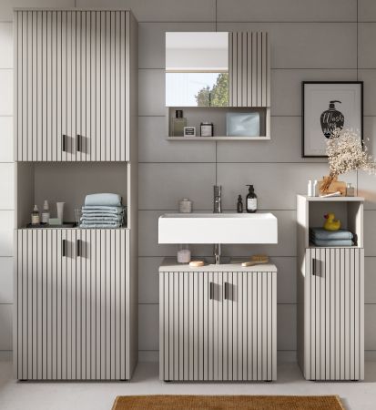 Badm�bel Set 4-teilig Livia in Kaschmir Badkombination 180 x 192 cm
