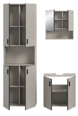Badm�bel Set 3-teilig Livia in Kaschmir Badkombination 135 x 192 cm