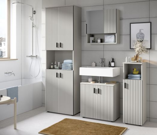 Badm�bel Set 3-teilig Livia in Kaschmir Badkombination 105 x 180 cm