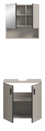 Badm�bel Set 2-teilig Livia in Kaschmir Badkombination 60 x 180 cm