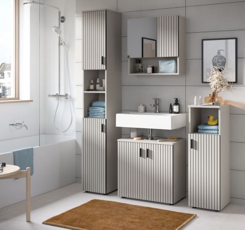 Badm�bel Set 3-teilig Livia in Kaschmir Badkombination 105 x 192 cm