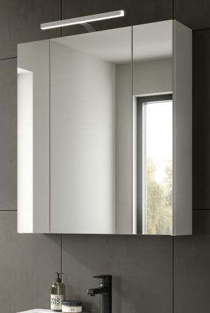 Badezimmer Spiegelschrank Talerno in Wei� 3-t�rig, Badschrank 60 x 70 cm