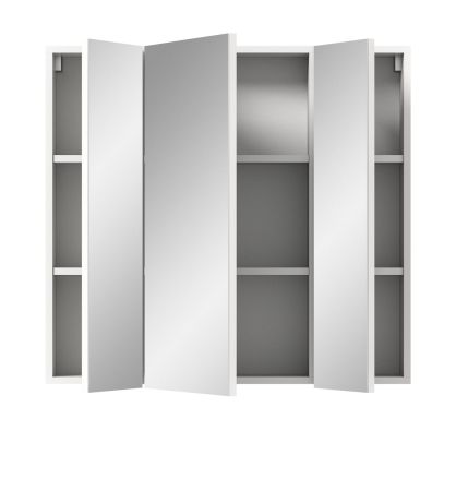 Badezimmer Spiegelschrank Talerno in Wei�, 3-t�rig 82 x 77