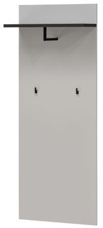 Garderobe Set Vektor in Kaschmir und schwarz, Kompaktgarderobe 4-teilig mit Streifenmuster 120 x 203 cm