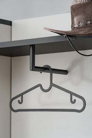 Garderobe Set Vektor in Kaschmir und schwarz Garderobenkombination 5-teilig mit Streifenmuster 180 x 203 cm
