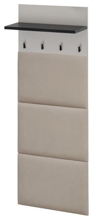 Garderobe Set Vektor in Kaschmir und schwarz Garderobenkombination 4-teilig mit Streifenmuster 120 x 203 cm