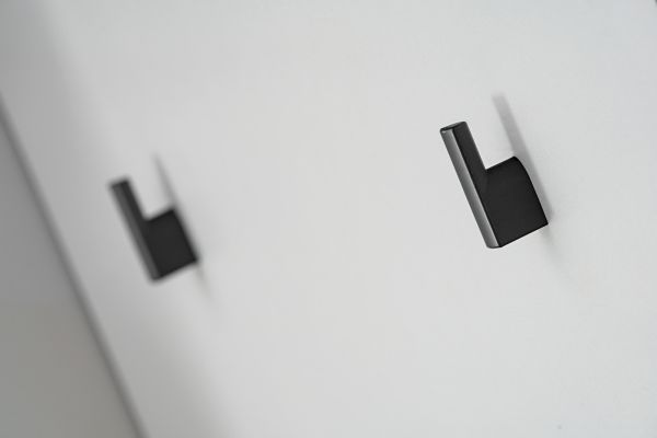 Garderobenpaneel Vektor in Kaschmir und schwarz Wandgarderobe 60 x 157 cm
