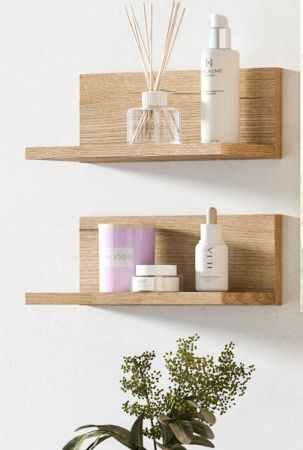 Badezimmer Regal Set Matteo in Evoke Eiche 32 cm
