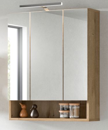 Badezimmer Spiegelschrank Matteo in Evoke Eiche 60 x 74 cm