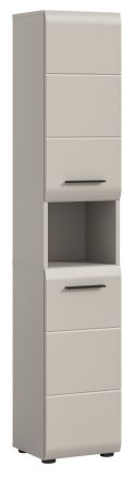 Badezimmer Hochschrank Cover in Kaschmir / Sand, 2-t�riger Badschrank 30 x 185 cm