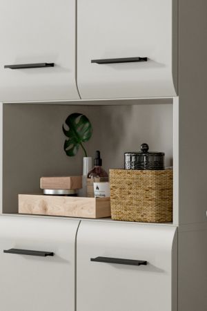 Badm�bel Set 3-teilig Cover in Kaschmir / Sand 135 x 185 cm, mit 4-t�rigem Hochschrank