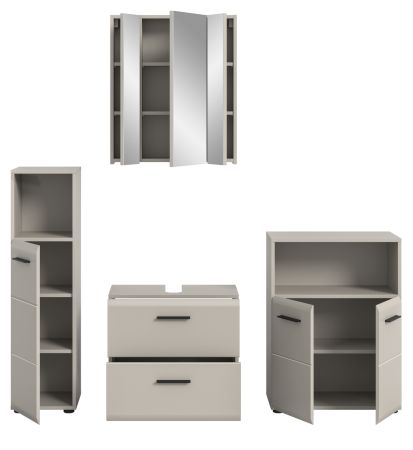 Badm�bel Set 4-teilig Cover in Kaschmir / Sand Badkombination 180 x 185 cm