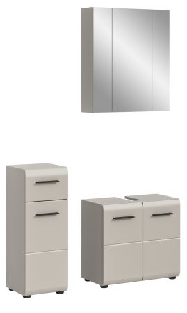 Badm�bel Set 3-teilig Cover in Kaschmir / Sand, Badkombination 105 x 185 cm