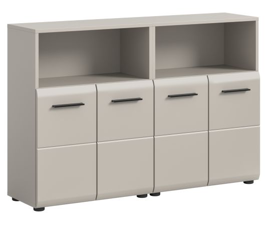 Badezimmer Kommode Set Cover in Kaschmir / Sand, 2x Badkommode 120 x 80 cm