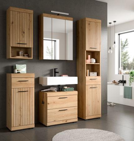 Badm�bel Set 5-teilig Shawn in Artisan Eiche Badkombination 164 x 191 cm
