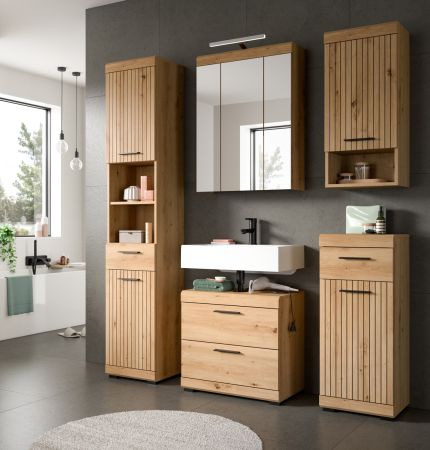 Badm�bel Set 2-teilig Shawn in Artisan Eiche Badkombination 60 x 191 cm