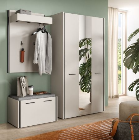 Garderobe Set 3-teilig Nevia in Kaschmir 197 x 190 cm, Soft-Close