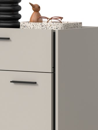 Garderobe Set 3-teilig Nevia in Kaschmir 111 x 190 cm, Soft-Close
