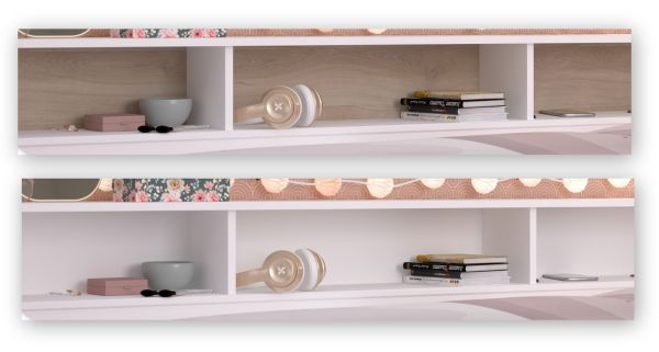 Parisot Kinder- und Jugendzimmer Sleep13 in wei� Komplett-Set 4-teilig