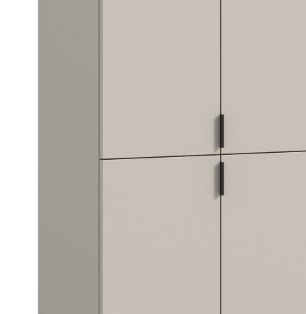 Garderobe Set Line-Up in Kaschmir, Garderobenschrank 212 x 193 cm