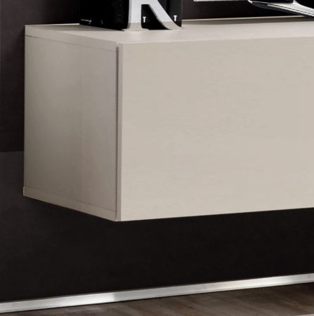 Wohnwand Option in Kaschmir Schrankwand 5-teilig h�ngend mit Push-To-Open, 260 x 170 cm