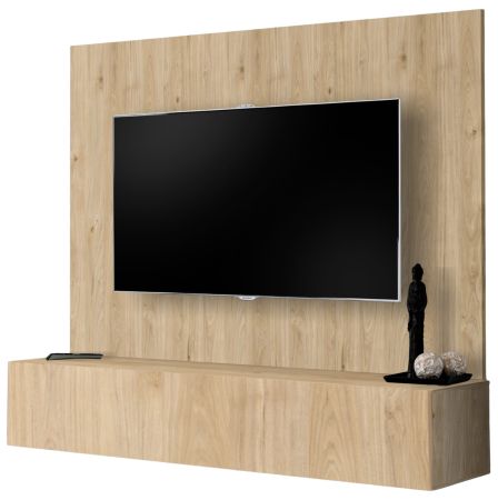 Wandpaneel Option in Jackson Eiche TV R�ckwandverkleidung 160 x 118 cm