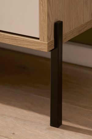 TV-Lowboard Ingar in Kaschmir und Eiche TV Unterteil 195 x 64 cm, mit Soft-Close und Komforth�he