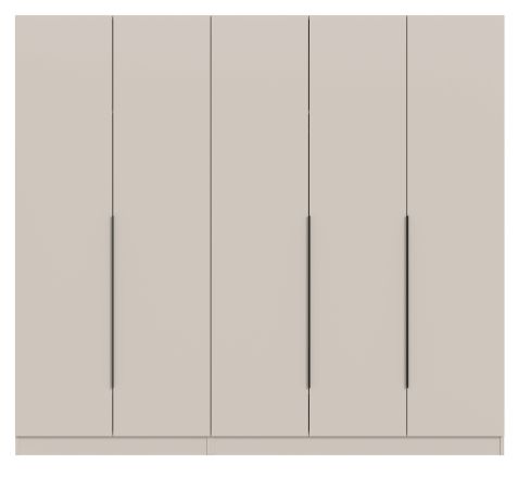Kleiderschrank Swan in Kaschmir / Sand Dreht�renschrank 5-t�rig 200 x 181 cm