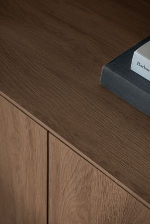 Sideboard Breda in Nussbaum Kommode 150 x 90 cm, mit Push-to-Open