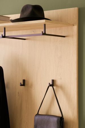 Garderobe Set 4-teilig Breda in Stone Eiche Garderobenkombination 158 x 200 cm