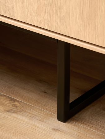 Garderobe Set 3-teilig Breda in Stone Eiche Garderobenkombination 90 x 200 cm