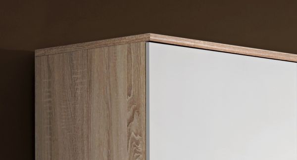 Kinderzimmer / Jugendzimmer Superior in wei� und Sonoma Eiche Komplett Set 4-teilig