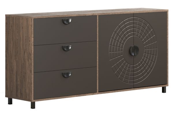 Sideboard Oriana in Bronze und RostoptikKommode 176 cm, Soft-Close