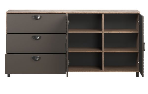 Sideboard Oriana in Bronze und RostoptikKommode 176 cm, Soft-Close